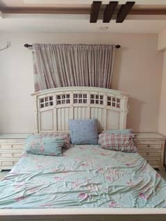 Pink and white bedroom set