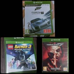 Forza Motorsport 7 + Tekken 7 standard edition + Lego batman 3 xbox 1 0