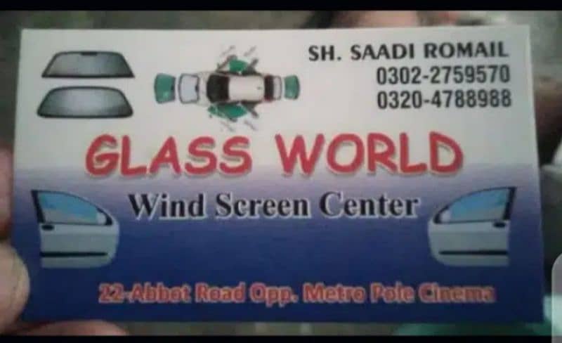 ALL CAR WIND SCREEN GLASS AUDI BMW MERCEDES HONDA SUZUKI TOYOTA 7