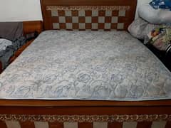 double bed with matress and table for sale