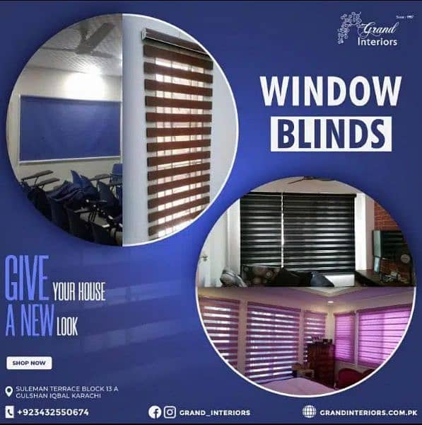 Window blinds curtains chick blinds bamboo blinds by Grand interiors 0