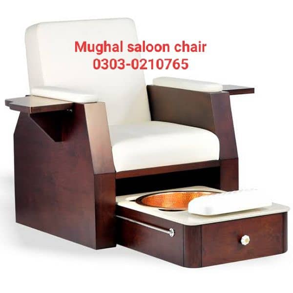 Saloon chairs | Beauty parlor chairs | shampoo unit | pedicure | 8