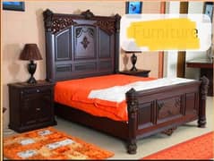 Chinioti bed set pore wood