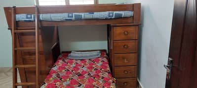 bunk bed / double story bunker bed / bunk bed with mattress