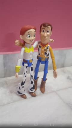 Disney Pixar Toy Story Poseable 9” Inch Sheriff Woody And jessy Figure