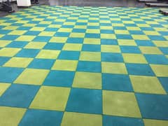 Gym Rubrr Tiles / Gym Mat / Fluted Panel / Wooden Floor / Vinyl Floor