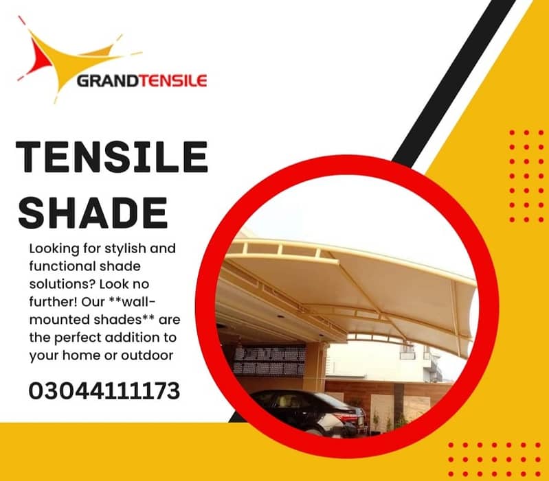 car shade/car parking shades/car tensile shades/car porch shade / shed 3