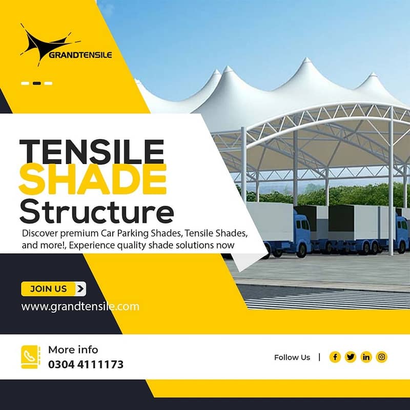 car shade/car parking shades/car tensile shades/car porch shade / shed 4