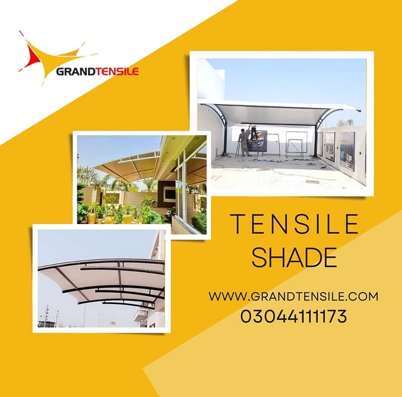 car shade/car parking shades/car tensile shades/car porch shade / shed 7