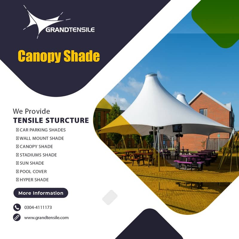 car shade/car parking shades/car tensile shades/car porch shade / shed 18