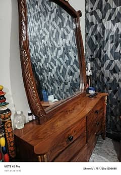 separate mirror with 6 drawer table