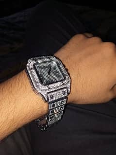 full diamond iced watch in trending