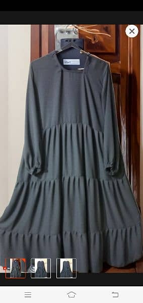 stylish frill abaya resanabl price 0