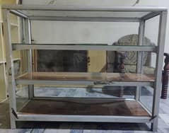 Aluminium Glass Display Rack for sale