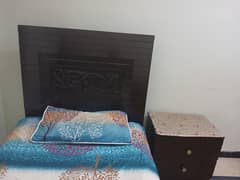 One Singal bed with side table