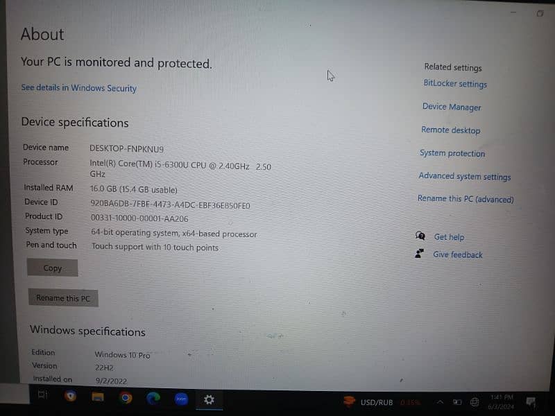 Lenovo T460 Touch Screen For Sale 2