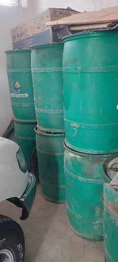 empty oil drums