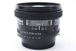 Nikon AF 20mm f/2.8 Ultra Wide Full Frame Autofocus Lens.