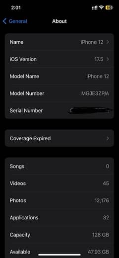 iphone 12 pta approved 128GB