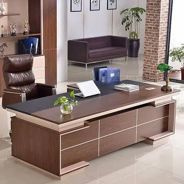 Exacutive Table, CEO Table, Boss Table, Office Furniture 18