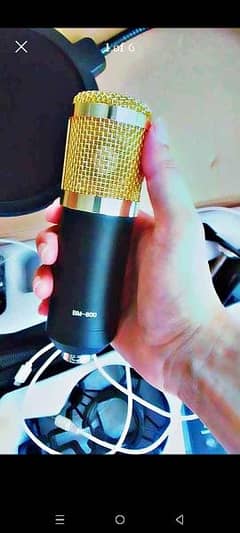 BM-800 Mic Podcast'Streaming Condenser Microphone kit