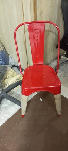 cafe chair/red metal steel chair/dining chair/Restaurant Chairs/iron c