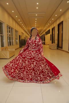 Bride Dress | Velvet lehenga Full Hand Made