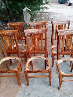 Dinnng table chairs for sale new o meter 03122204599