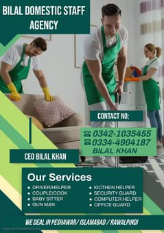 DOMESTIC STAFF/SERVICES/MAIDS/AVAILABLE/STAFF AGENCY/MAIDS/CHEF/COOK