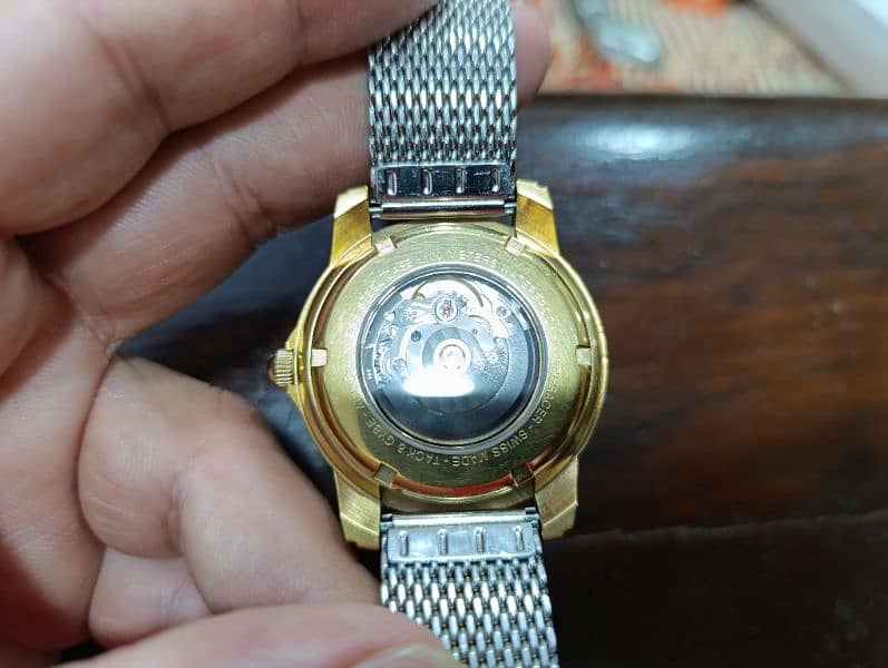 TNG Dutch Design Swiss Made Automatic Gold Plated Yacht RACER watch 9