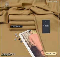 Men's Unstitched Wash and wear Self print suite