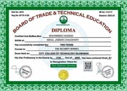 Diploma Is Available