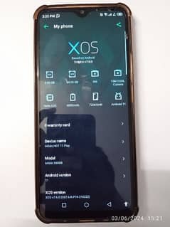 infinix hot 11 play 4/64 condition 10/9