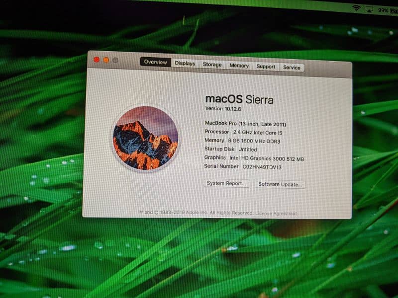 MacBook pro 2011 Late 4