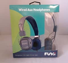 FUNKI - Wired Head Phone - Blue/Grey (New)