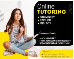 online Science and english tutor