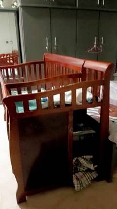 pure wooden baby cot