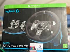 LOGITECH G920 STEERING WHEEL ONLY ( USED ) AT MY GAMES