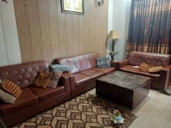 7 seater leather sofa