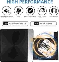 External DVD Drive -USB 3.0 Slim Type-C CD DVD +/-RW Drive Rewriter