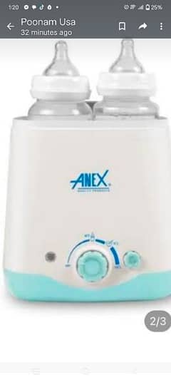 anex baby bottle sterilizer