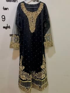 Net Zari Long Shirt Hand Made one time use only