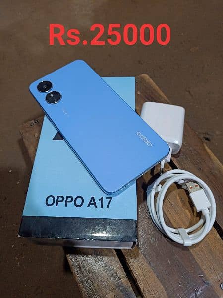 Oppo F15 8/256 and oppo A17 box changer Sath all okay 8