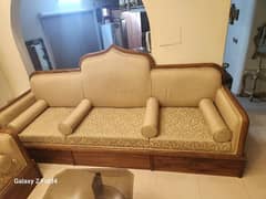 6 seater pure sheesham sofa