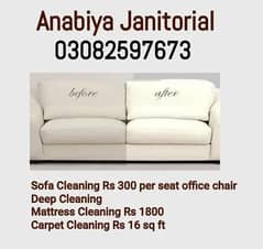 Sofa Cleaning, Carpet Cleaning, Mattres Cleaning in all Karachi