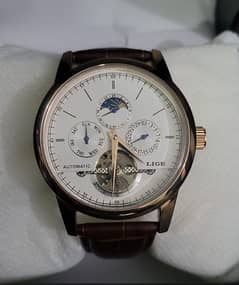 Lige Automatic Moonphase Watch
