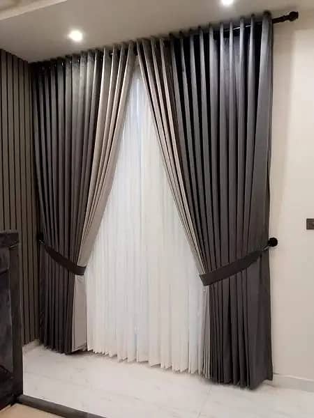 curtains / parday / velvet curtains / roller blinds / wall poshish 6