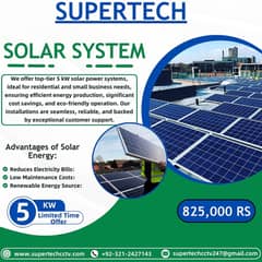 Supertech Solar Panel Plates System 5KW
