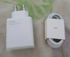 Original Xiaomi Mi 67W Charging Adapter Box Charger And Type C Cable