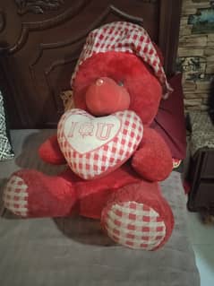 Teddy bear red colour